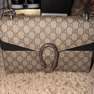 Fashion inspired Beige and Black Shoulder Bag